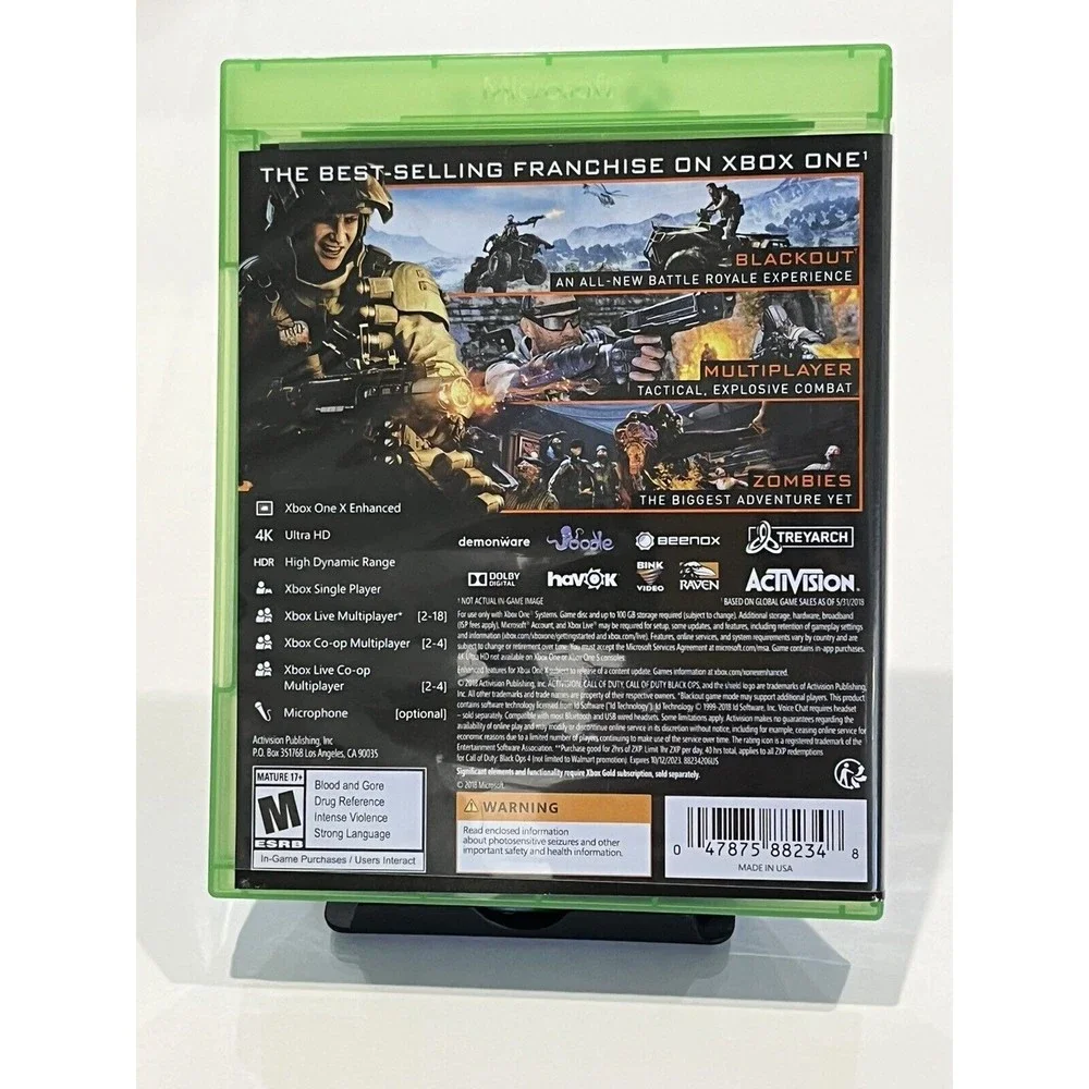 Call of Duty Black Ops 4 - Microsoft Xbox One Very Clean Disk